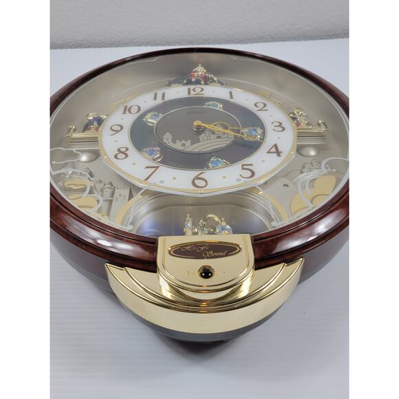 Seiko Melodies In Motion Musical Clock Hi-Fi Beatles Songs QXM160BRH VIDEO - Picture 5 of 14